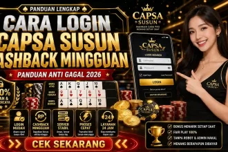 Chaindrivediff - Panduan cara login capsa susun untuk klaim bonus cashback mingguan otomatis