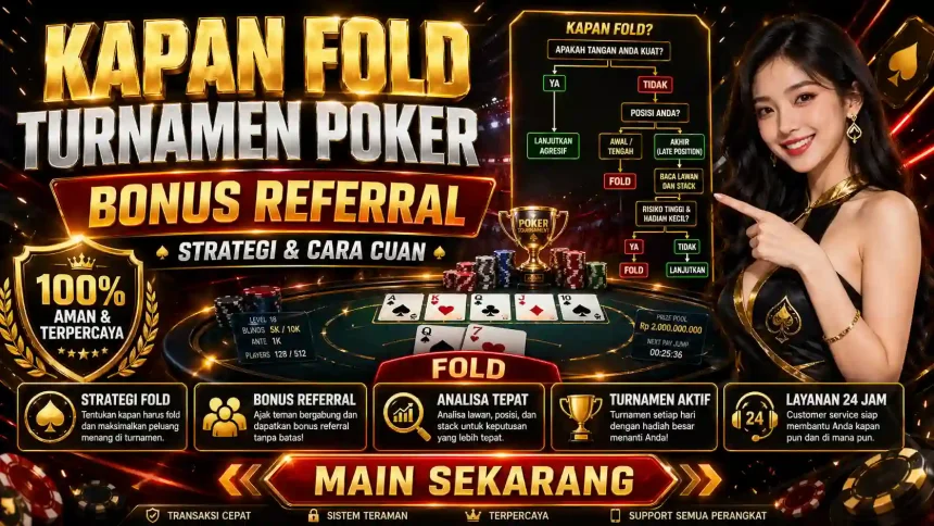 Chaindrivediff - Strategi kapan fold turnamen poker bonus referral untuk manajemen chip