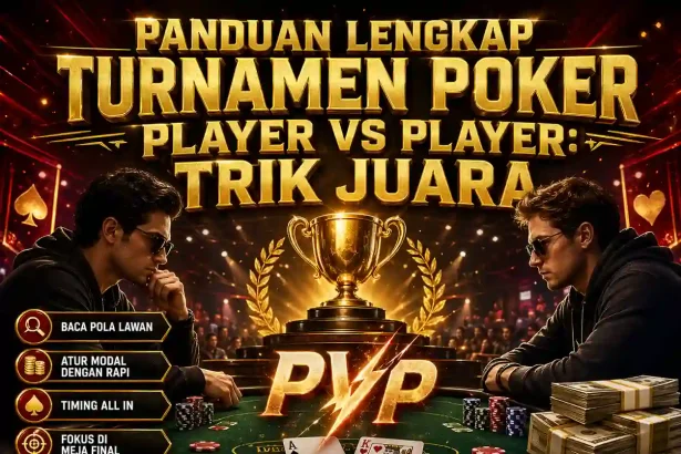 Chaindrivediff - Panduan lengkap turnamen poker player vs player strategi manajemen chip dan pembacaan kartu lawan.