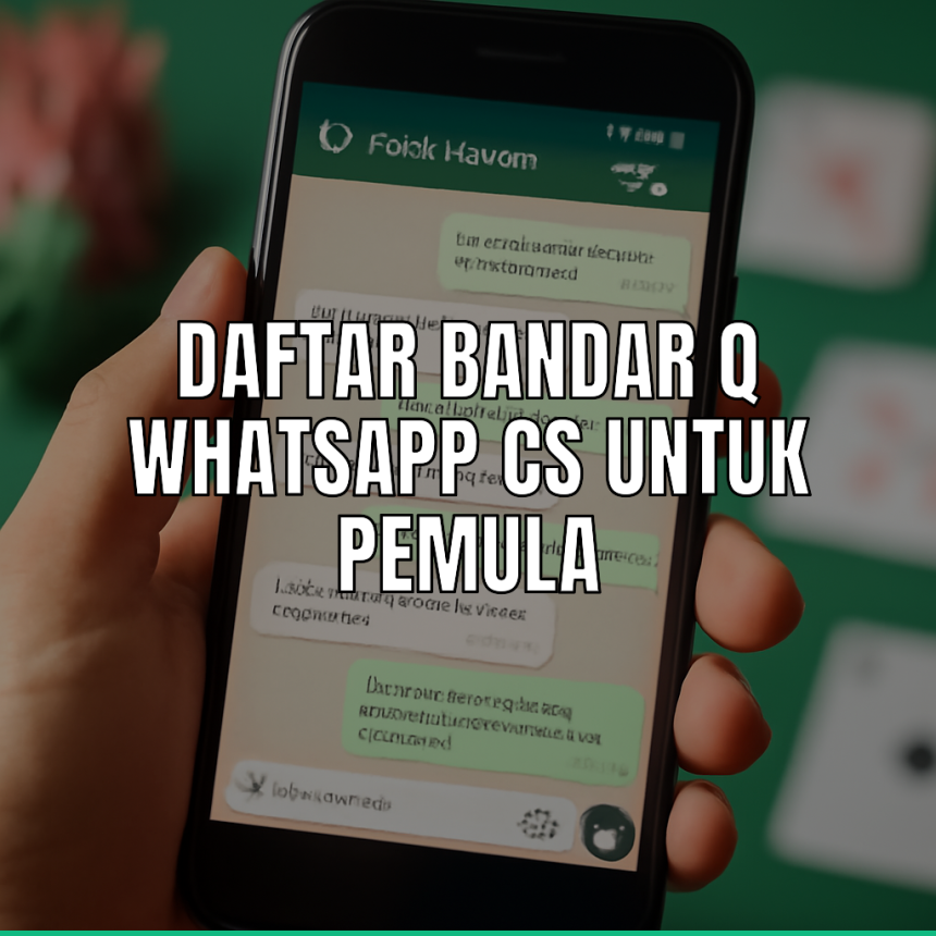 Daftar bandar q whatsapp untuk pemula.