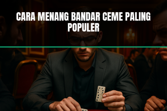 Poker player bermain domino (bandar ceme).