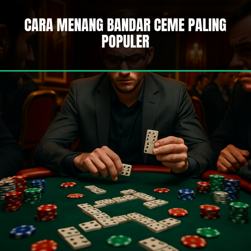 Poker player bermain domino (bandar ceme).